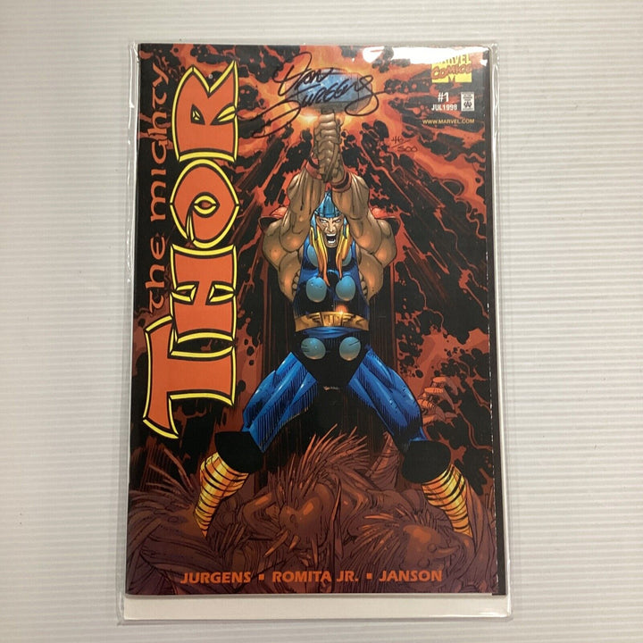 The Mighty Thor #1 1998 NM Signed Dan Jurgens DF CoA 36/500