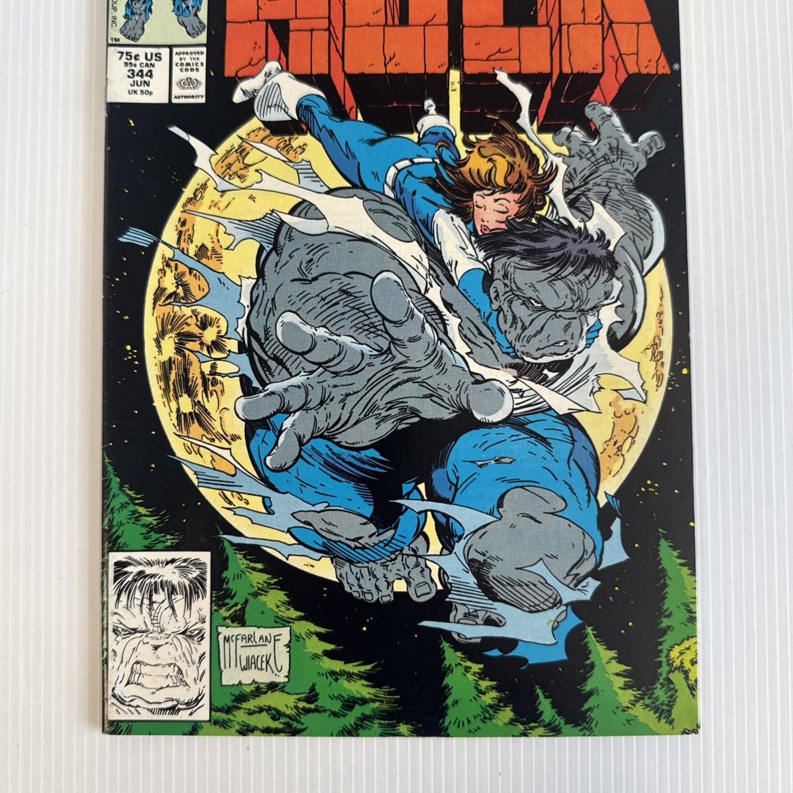 The Incredible Hulk #344 1988 FN Classic Todd McFarlane Cover2
