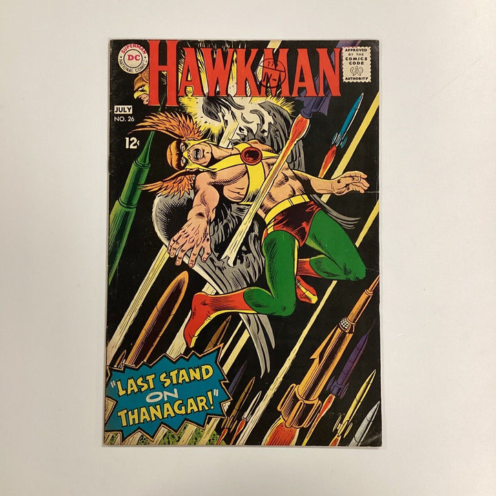 Hawkman #26 1968 VG Pence Stamp