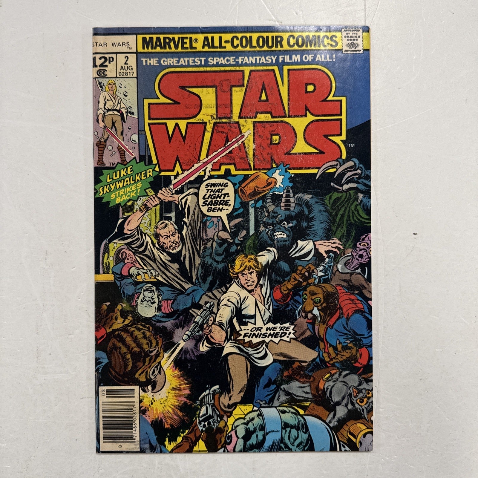 Star Wars #2 1977 VG Pence Copy Ink Transfer on front and back cover0