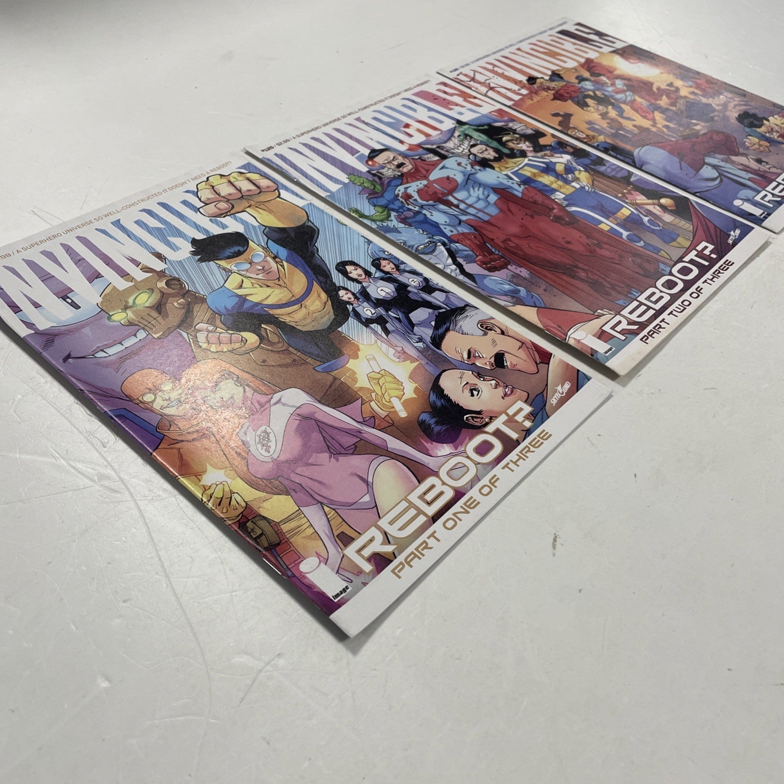 Invincible #124 #125 #126 Reboot? Parts #1-3 Complete Set 2015 Image Comics1