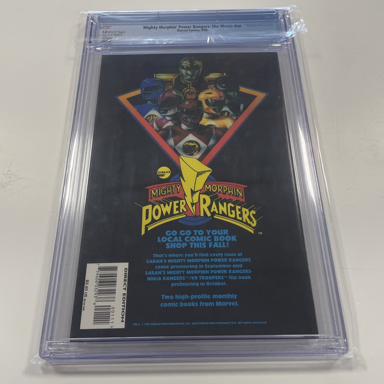 Mighty Morphin’ Power Rangers: The Movie 1995 CGC 9.8 White Movie Adaptation5