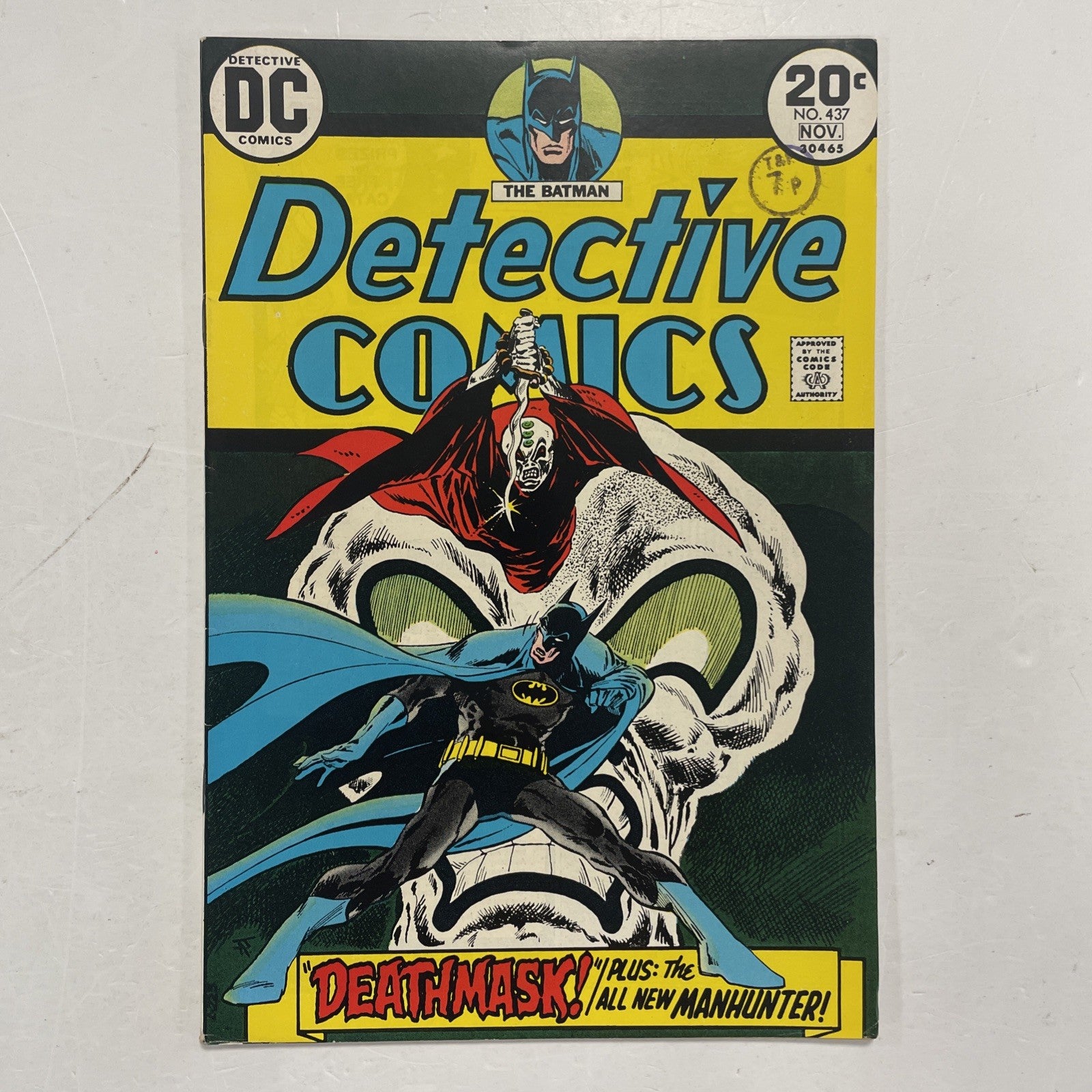 Detective Comics #437 1973 FN/VF 1st Appearance of New Manhunter Pence Stamp0