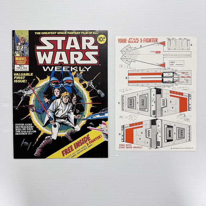 Star Wars Weekly #1 1978 with free gift VF/NM (2)