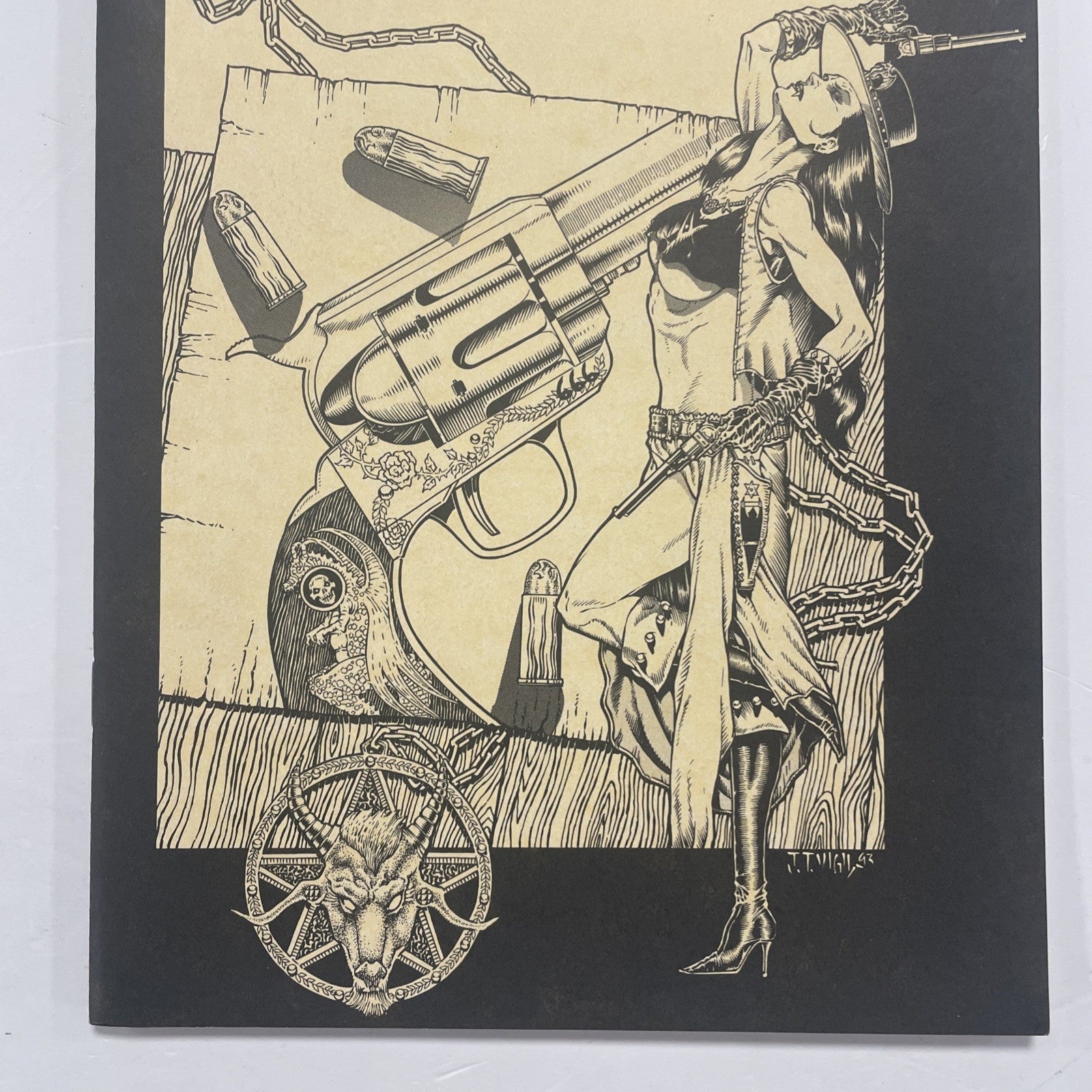 Gunfighters In Hell #1 1993 Black Magic Edition Signed By Vigil & Barbour 1420/22
