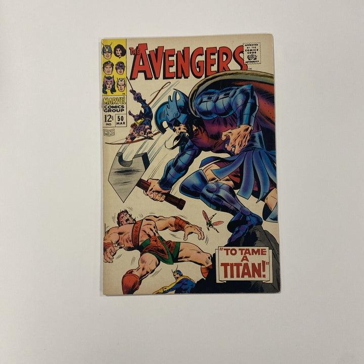 The Avengers #50 1968 VG Hercules Quits Avengers Cent Copy **Detached top staple