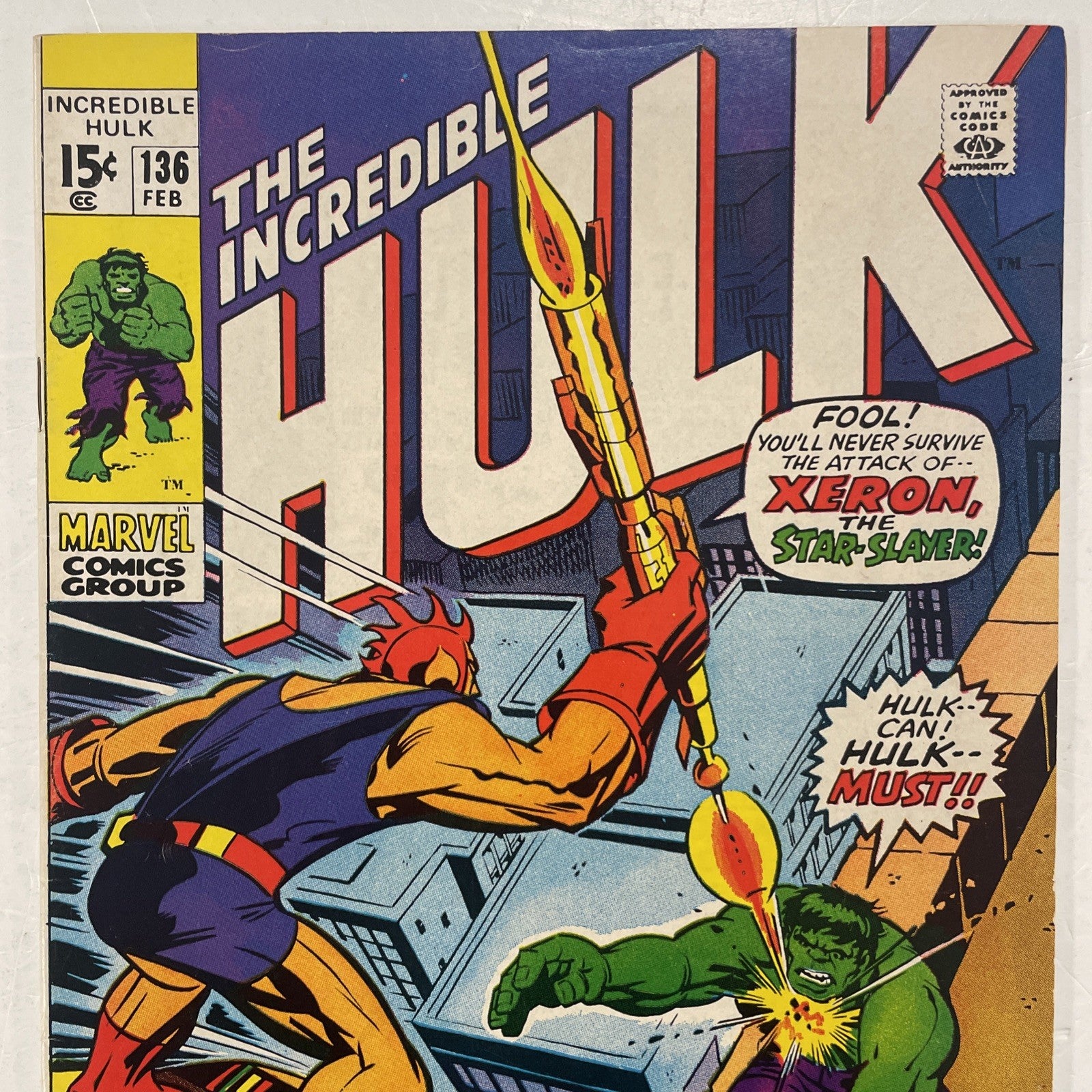 Incredible Hulk #136 1971 FN/VF 1st Appearance of Starslayer1