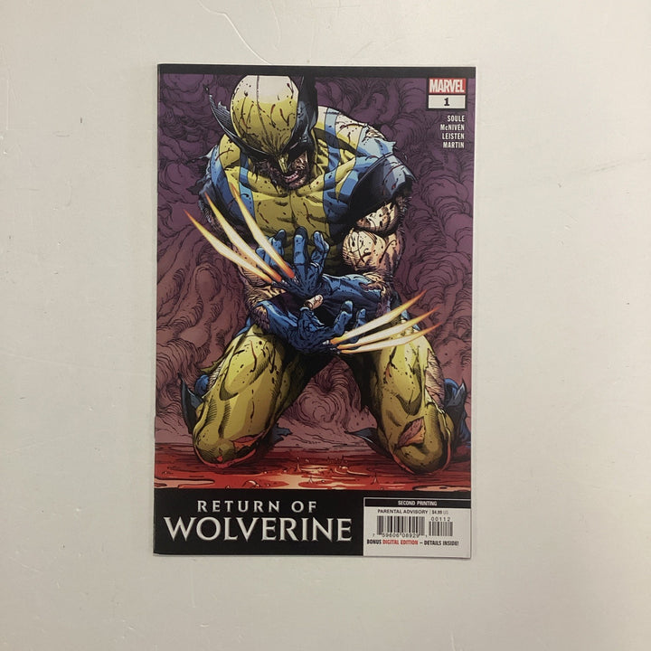 Return of Wolverine #1 2018 VF 2nd Printing McNiven Star Wars Printing Error0