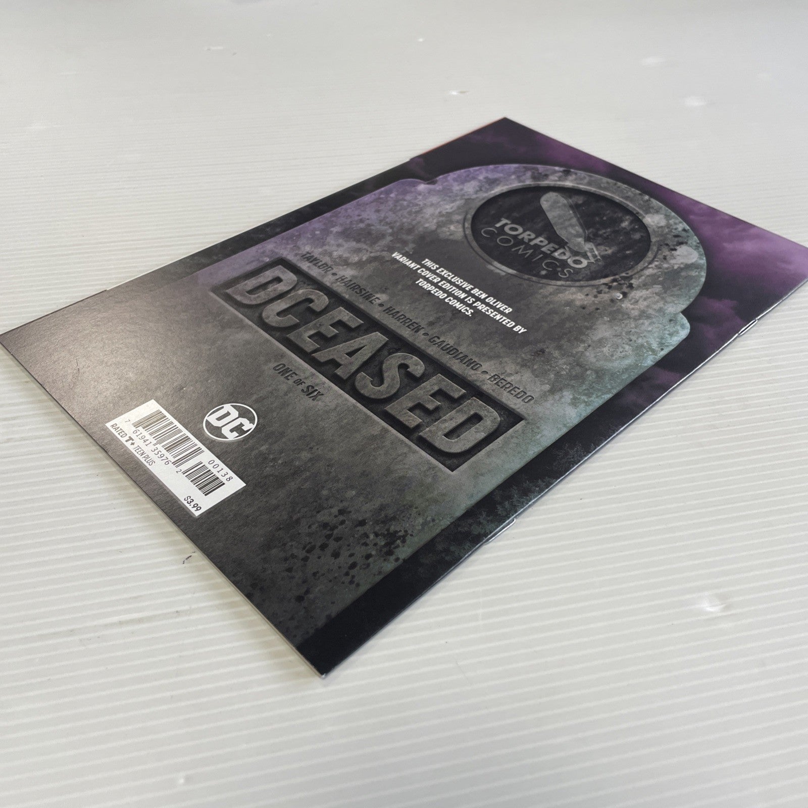 Dceased #1 2019 NM Ben Oliver Exclusive Torpedo Comics Virgin Variant7