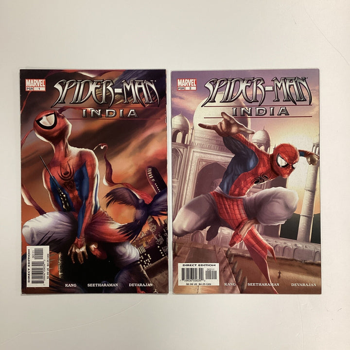 Spider-man India #1 & #2 2005 FN 1st Appearance of Pavitr Prabhakar0
