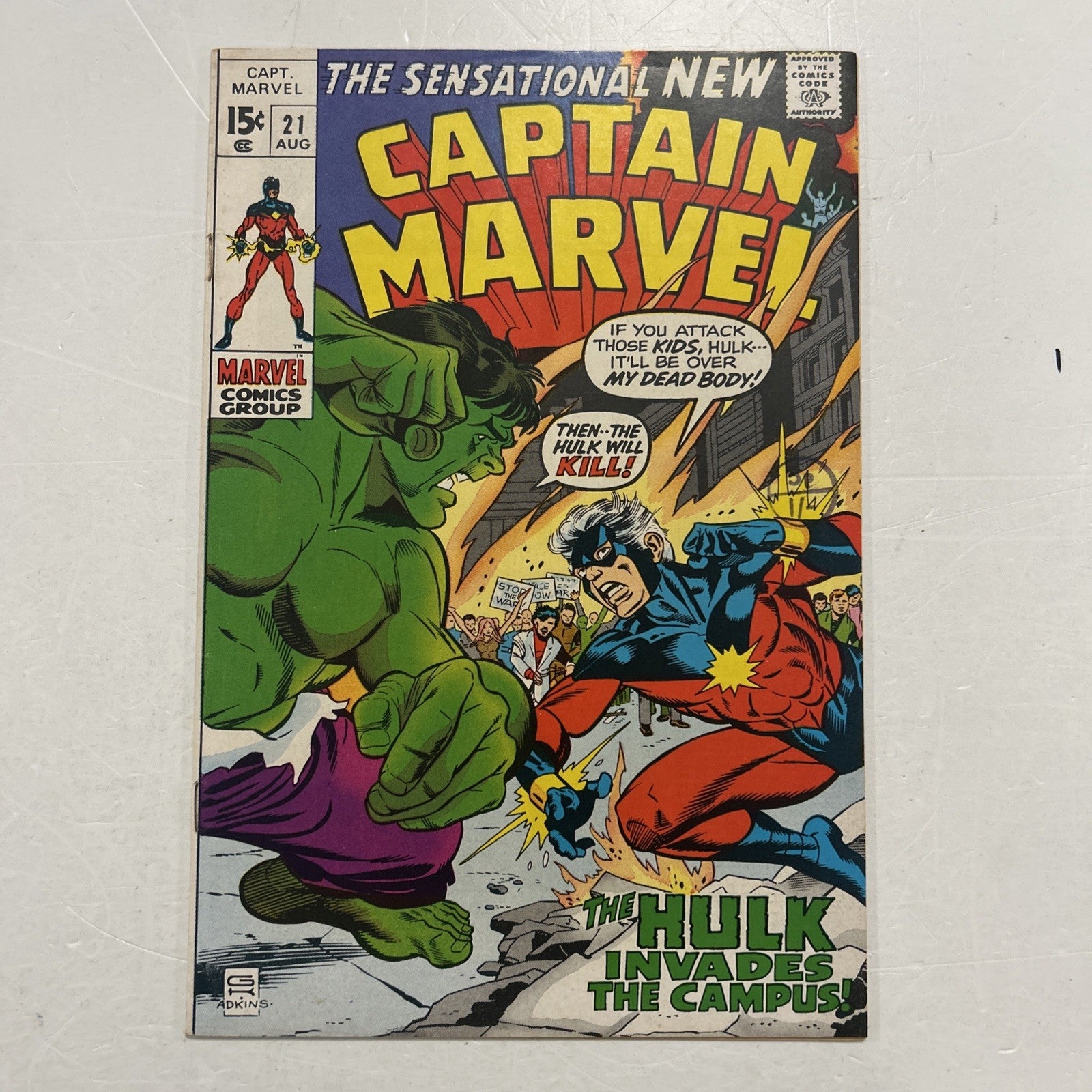Captain Marvel #21 1971 FN/VF0