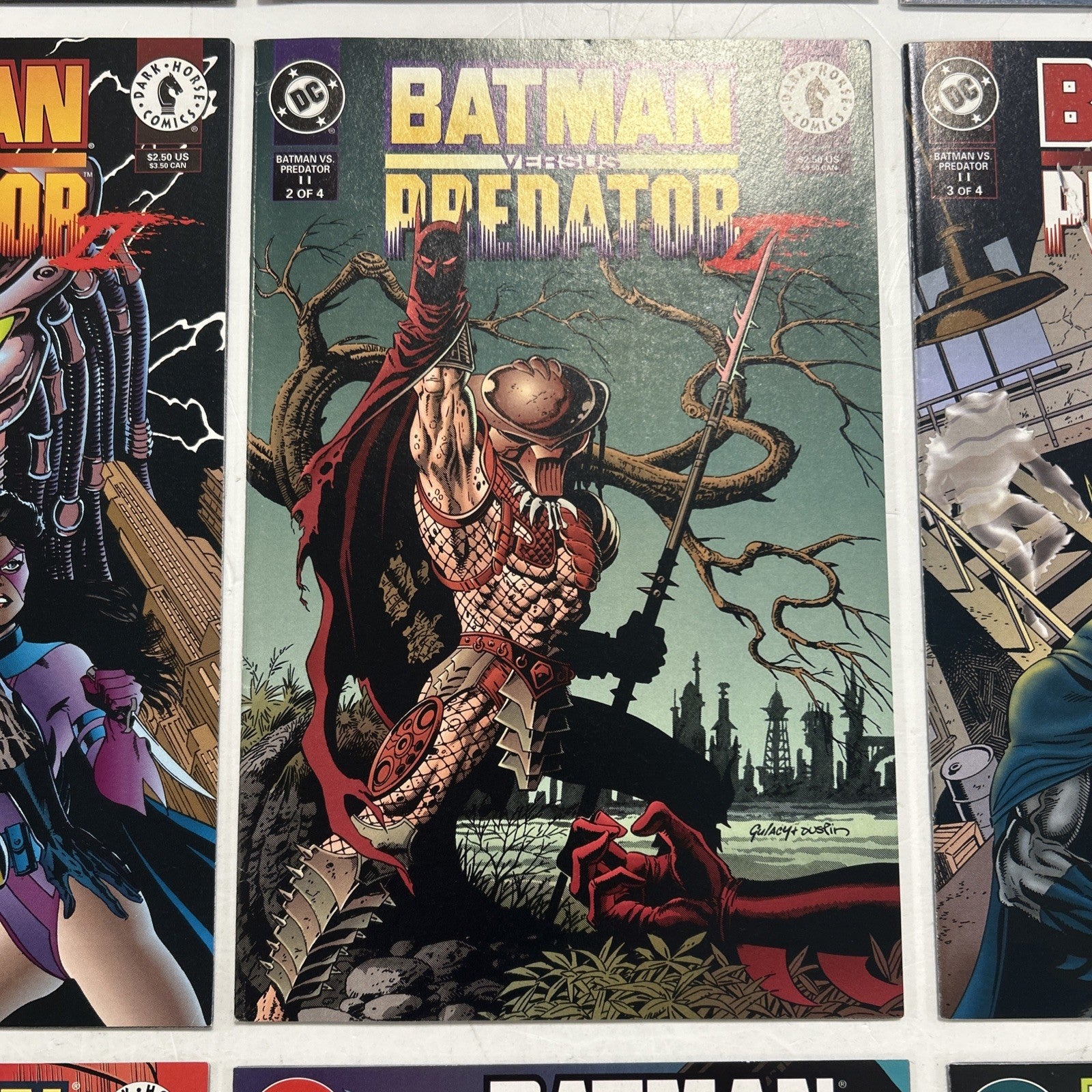 Batman vs Predator I, II & III 1991 Mid Grades Complete Set x35