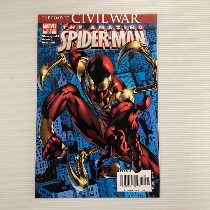 Amazing Spider-man #529 2006 VF/NM 2nd Print 1st Iron Spider