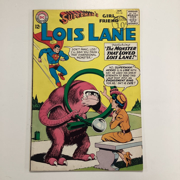 Superman's Girlfriend Lois Lane #54 1965 FN/VF Pence Stamp0