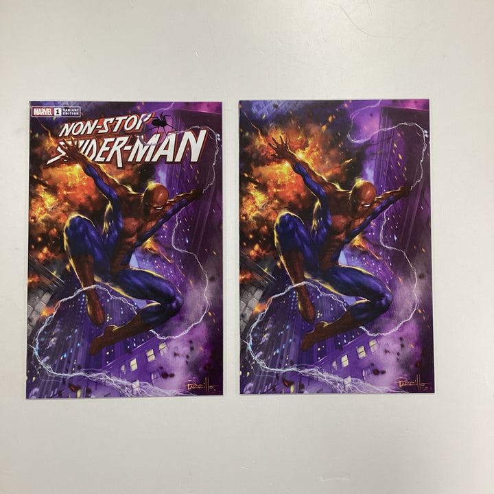 Non-Stop Spider Man #1 2021 NM Lucio Parillo Trade & Virgin Set0