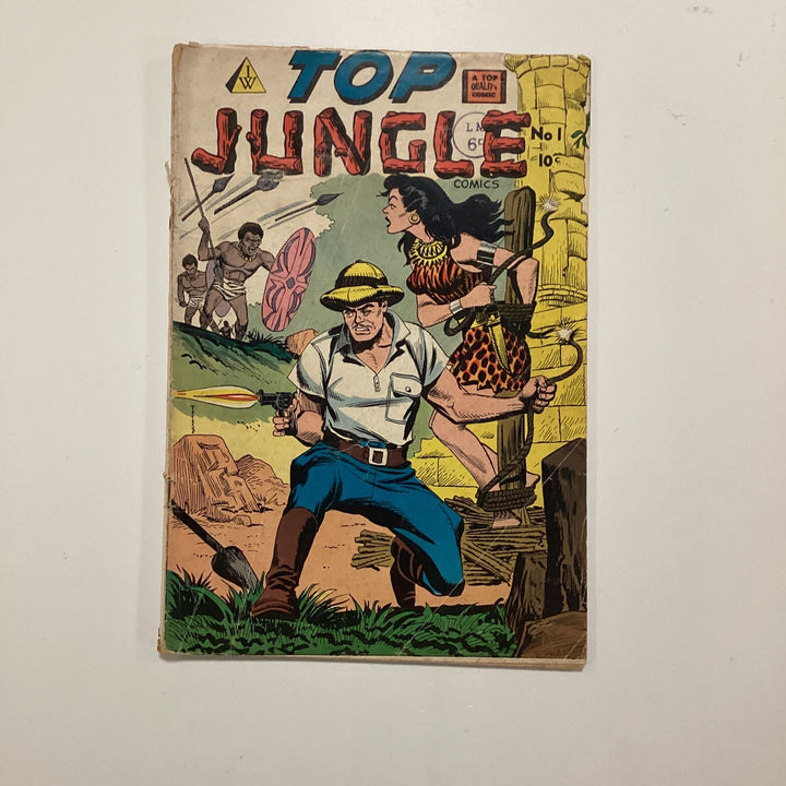 Top Jungle Comics #1 1957 GD/VG Pence Stamp *See Description0