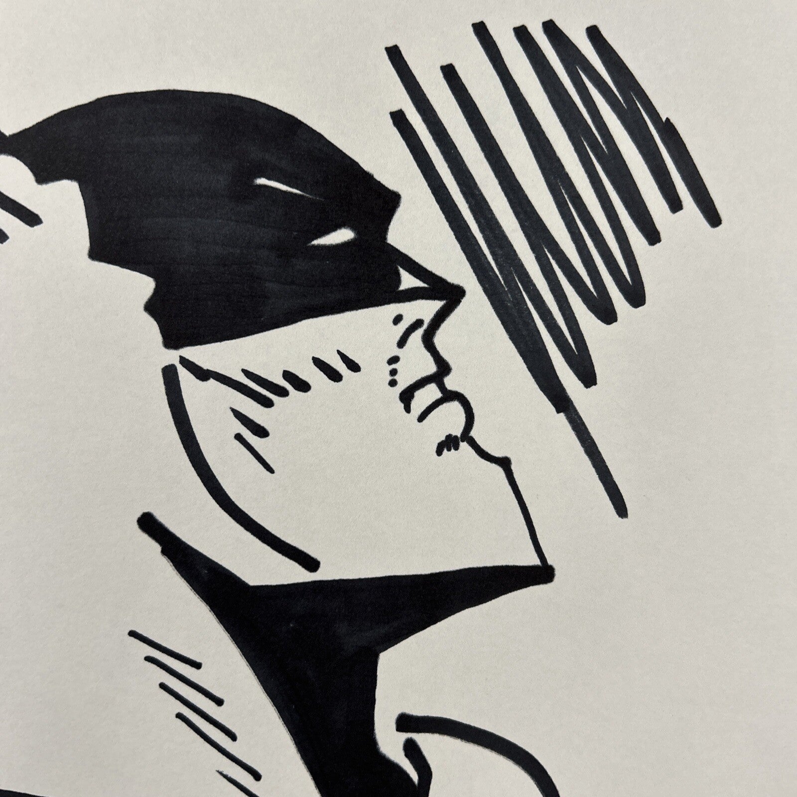 Bob Kane Hand Drawn Original Batman Sketch Art, Signed 30x40 cm with COA8