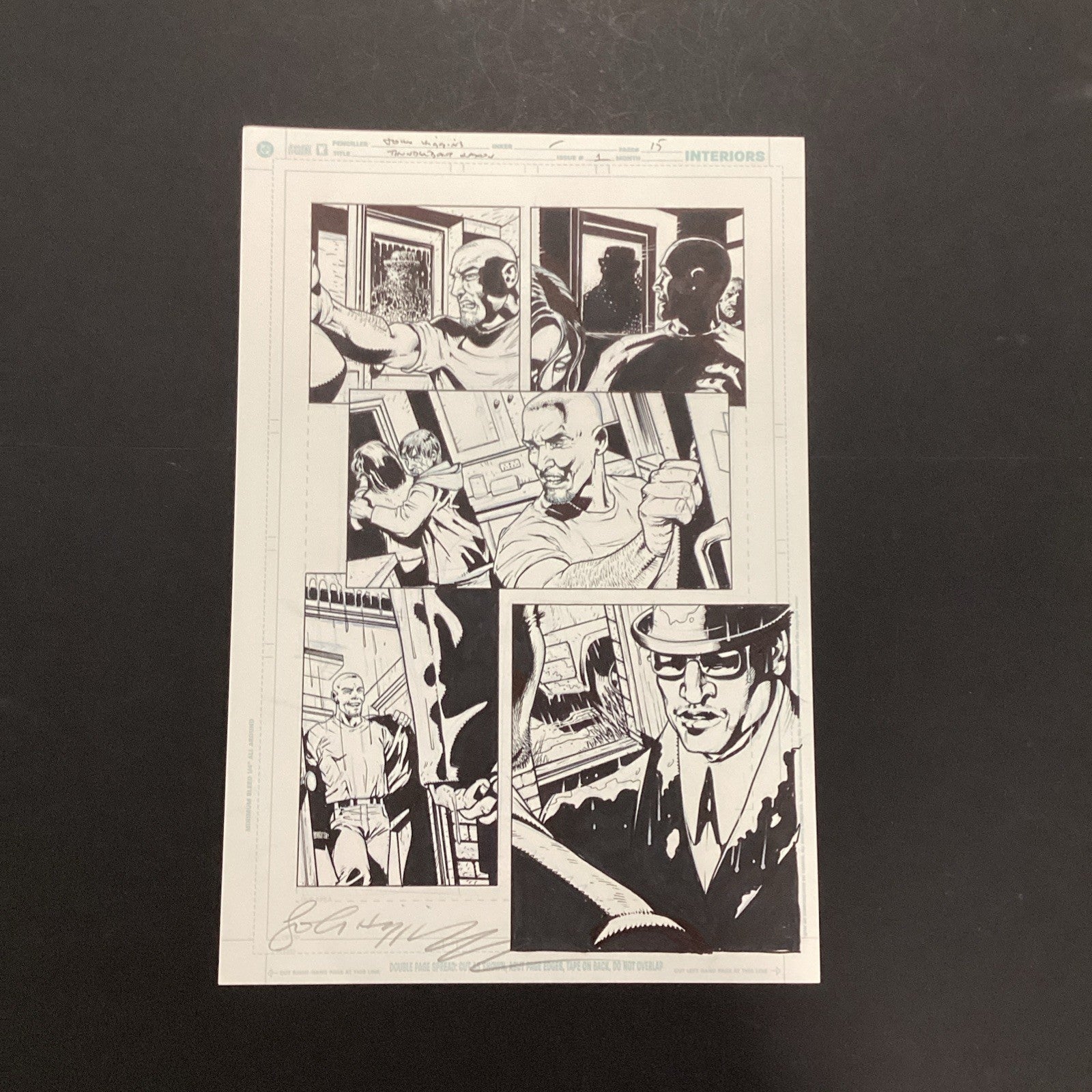 Original Artwork for Thunderbolt Jaxon #1 Page 15 By John Higgins 20066