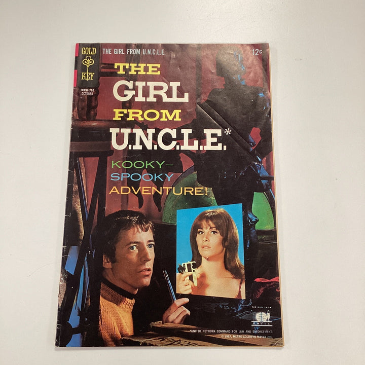 Girl From U.N.C.L.E #5 1967 Stephanie Powers Photo Covers Gold Key0