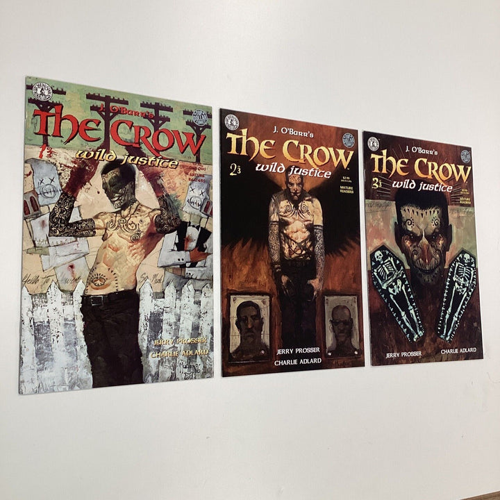 The Crow Wild Justice #1-3 1990 VF/NM Complete Set