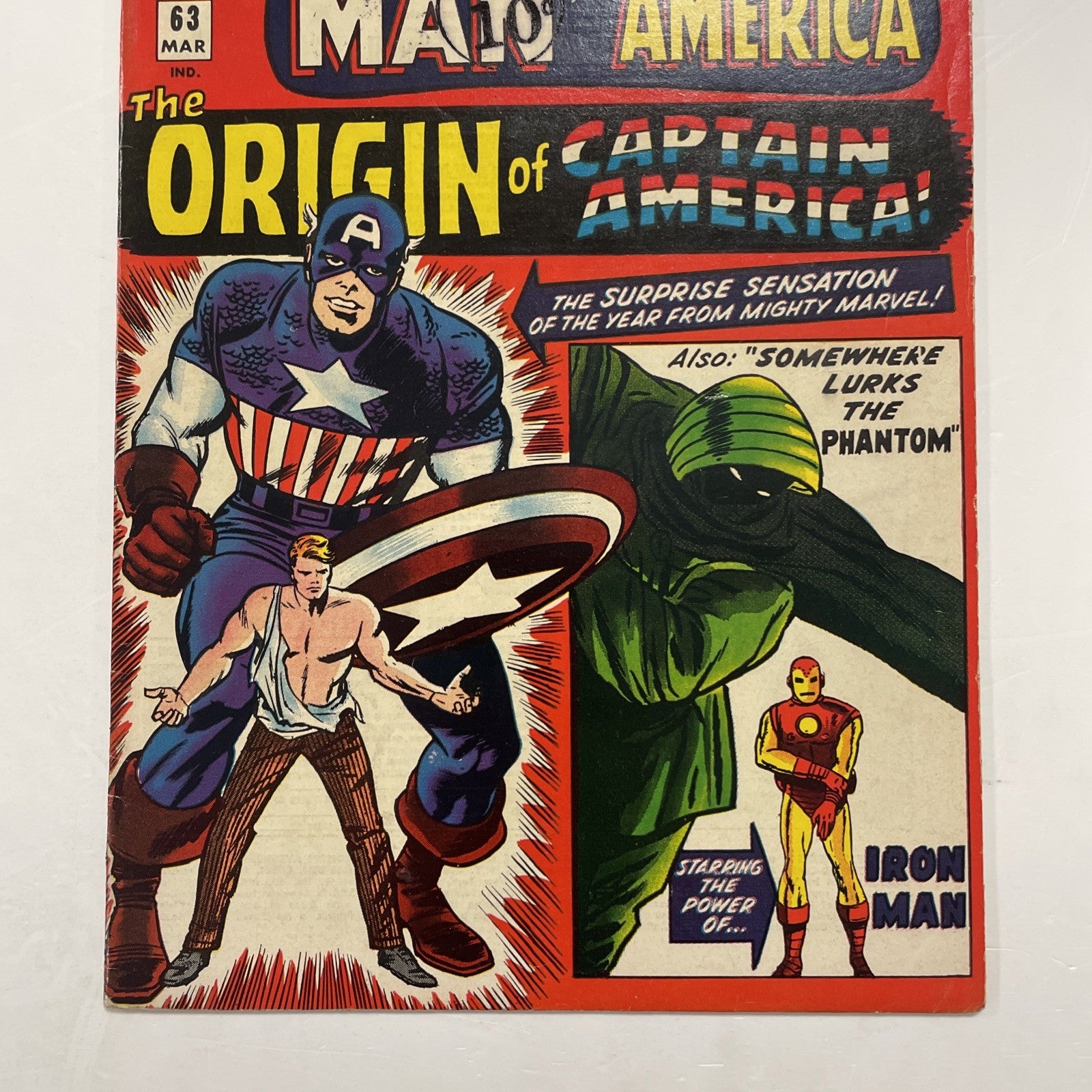 Tales Of Suspense #63 1965 FN- Origin of Captain America Pence Stamp2