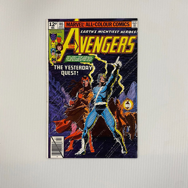 Avengers #185 NM 1979 Raw Comic Pence Copy0