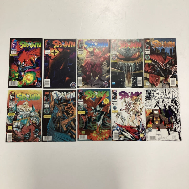 SPAWN  #1-10 VF RSA Variants Battleaxe Press Scarce South African Reprints 19950