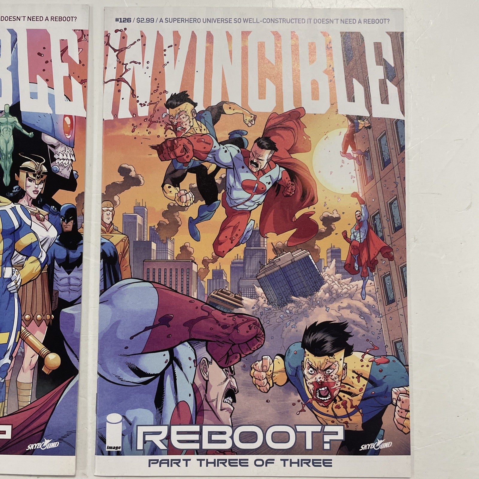 Invincible #124 #125 #126 Reboot? Parts #1-3 Complete Set 2015 Image Comics4