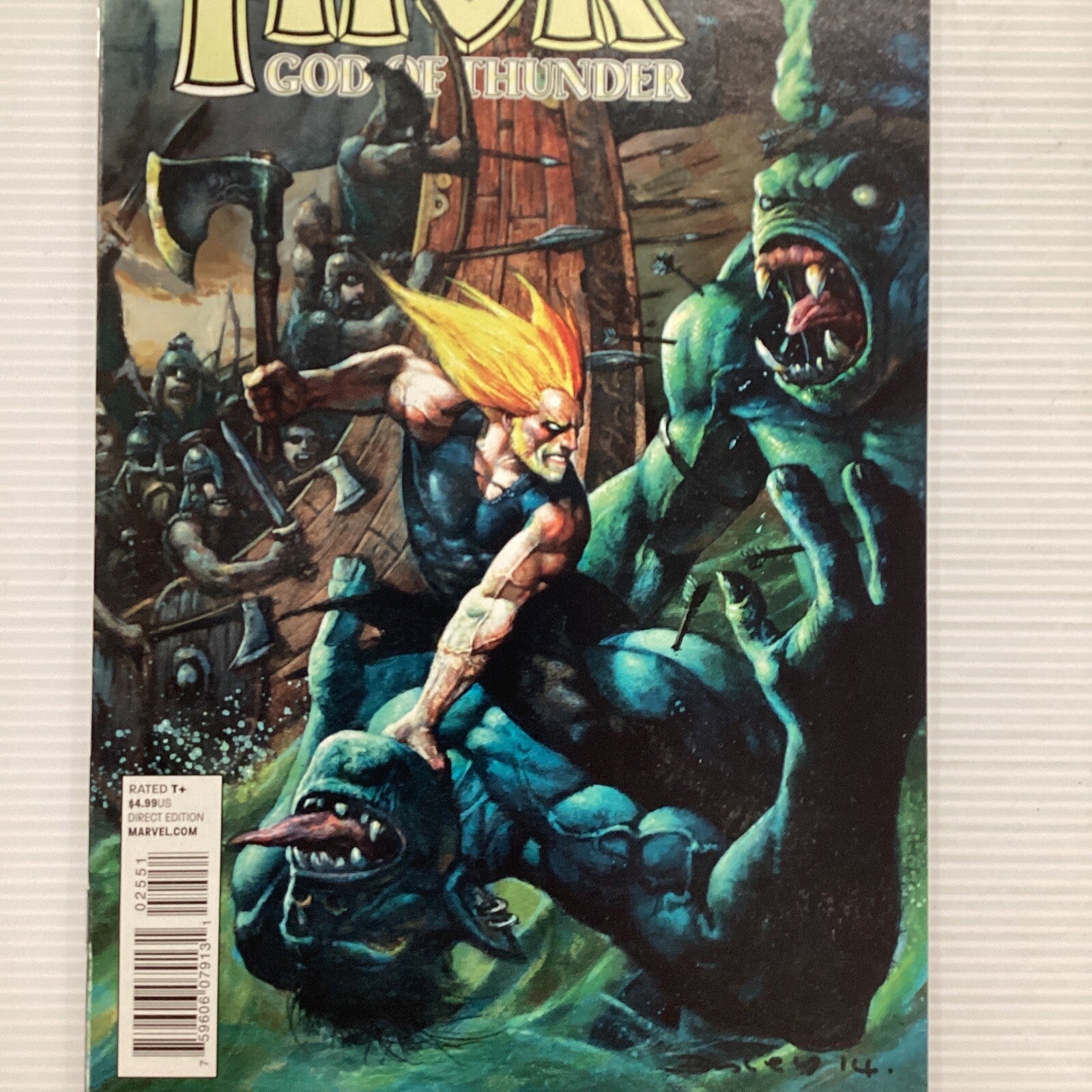 Thor God Of Thunder #25 2014 VF/NM Jane Foster Cameo As Thor Bisley Variant2