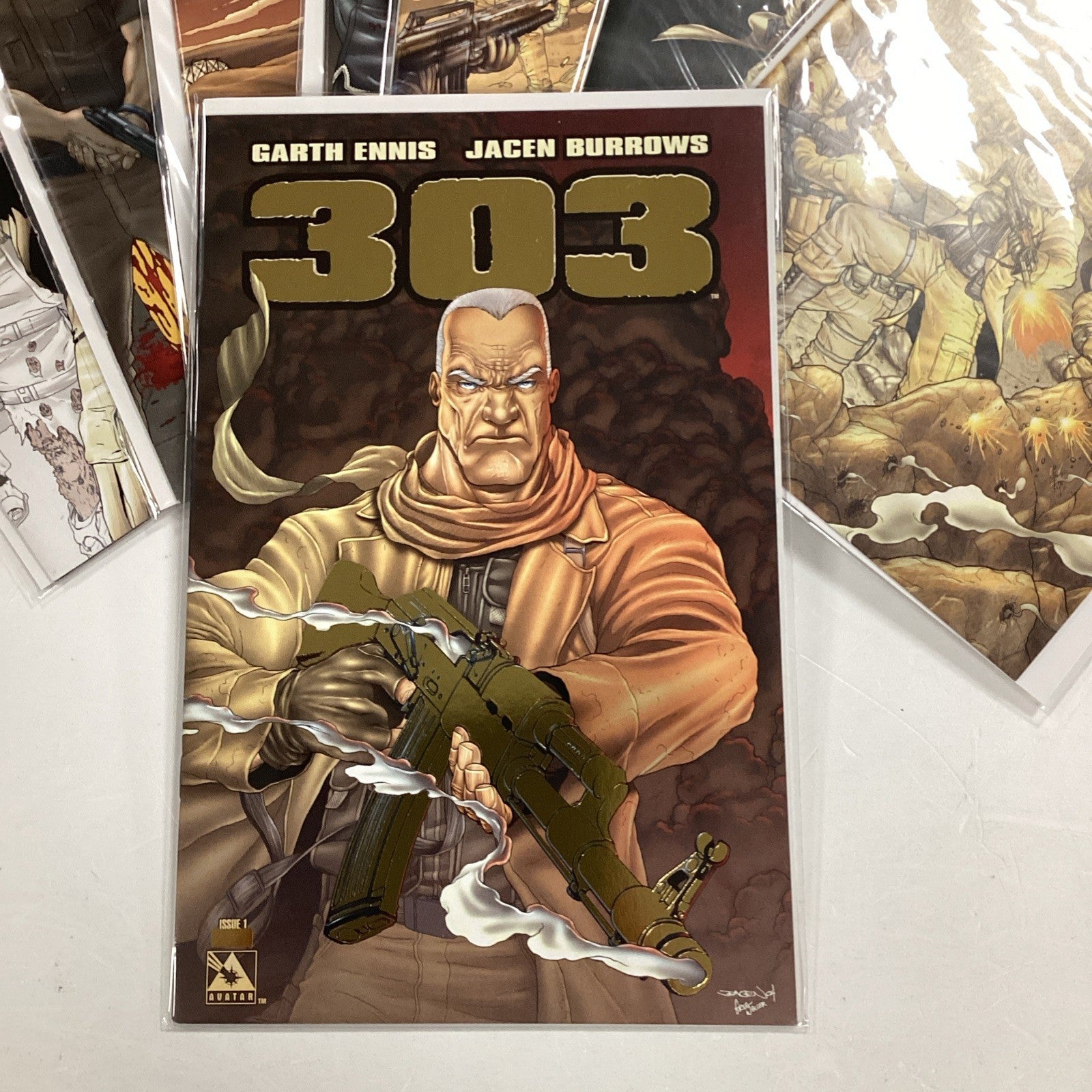 303 #1-6 2004 NM inc. #1 Gold Variant & Preview Avatar Complete Set1