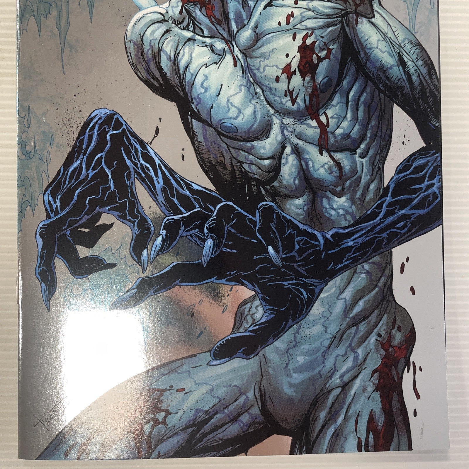 Absolute Batman #20 2026 NM Tyler Kirkham Battle Damage Silver Foil Variant2
