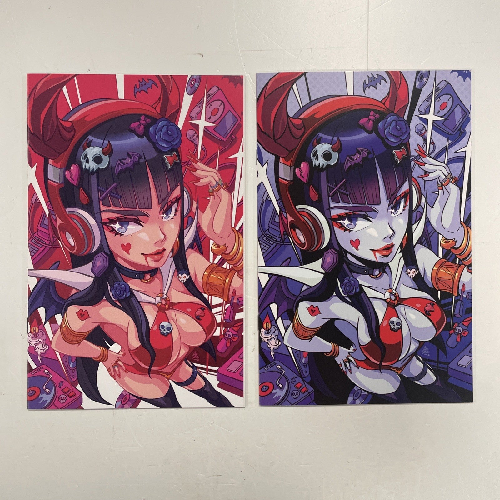 Vampirella #675 2025 NM Anacathie DJ Red & Blue Virgin Variant  x20