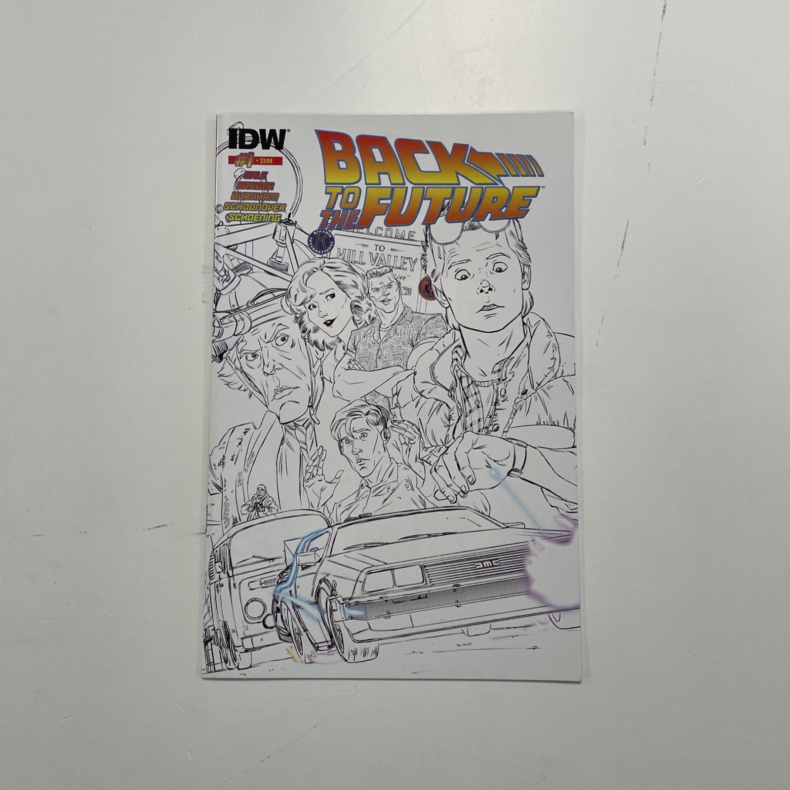 Back to the Future #1 2015 NM- 3rd Print Diamond Sketch Variant0