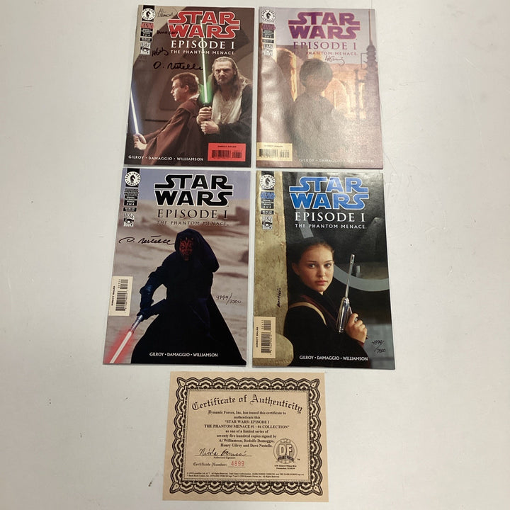 Star Wars Episode 1 The Phantom Menace #1-4 Collection Signed Dynamic Forces0