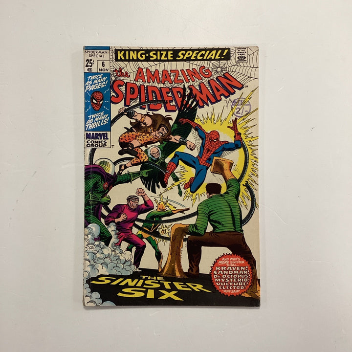 Amazing Spider-man Annual #6 1969 FN Pence Stamp0