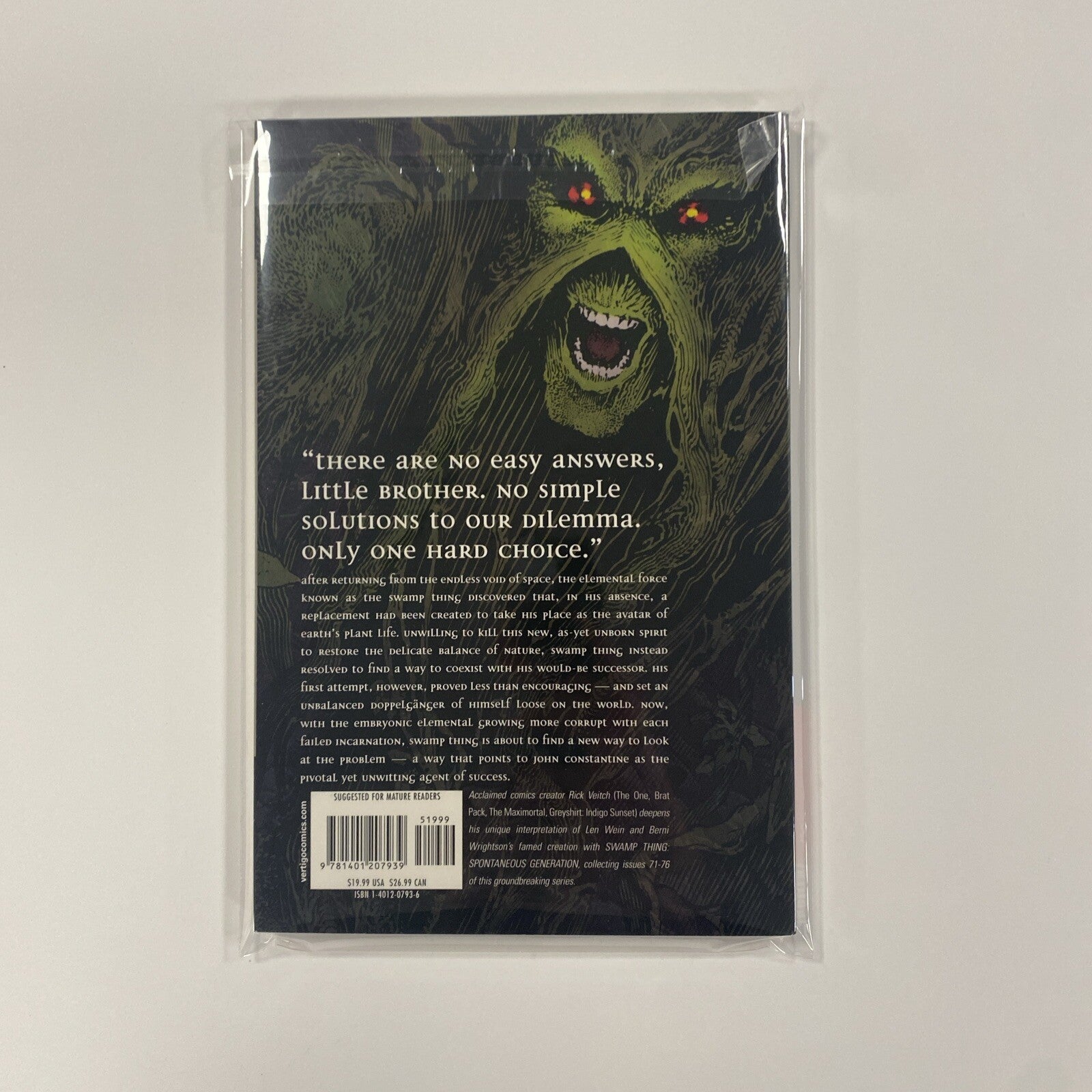 Swamp Thing TP Vol 08 Spontaneous Generation by Rick Veitch 20065