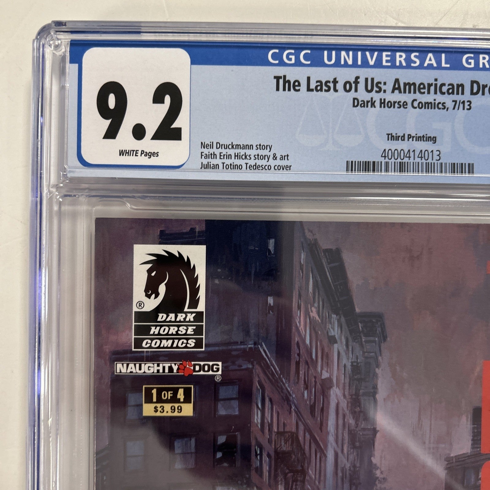The Last Of Us: American Dreams #1 2013 CGC 9.2 White Pages Third Print3