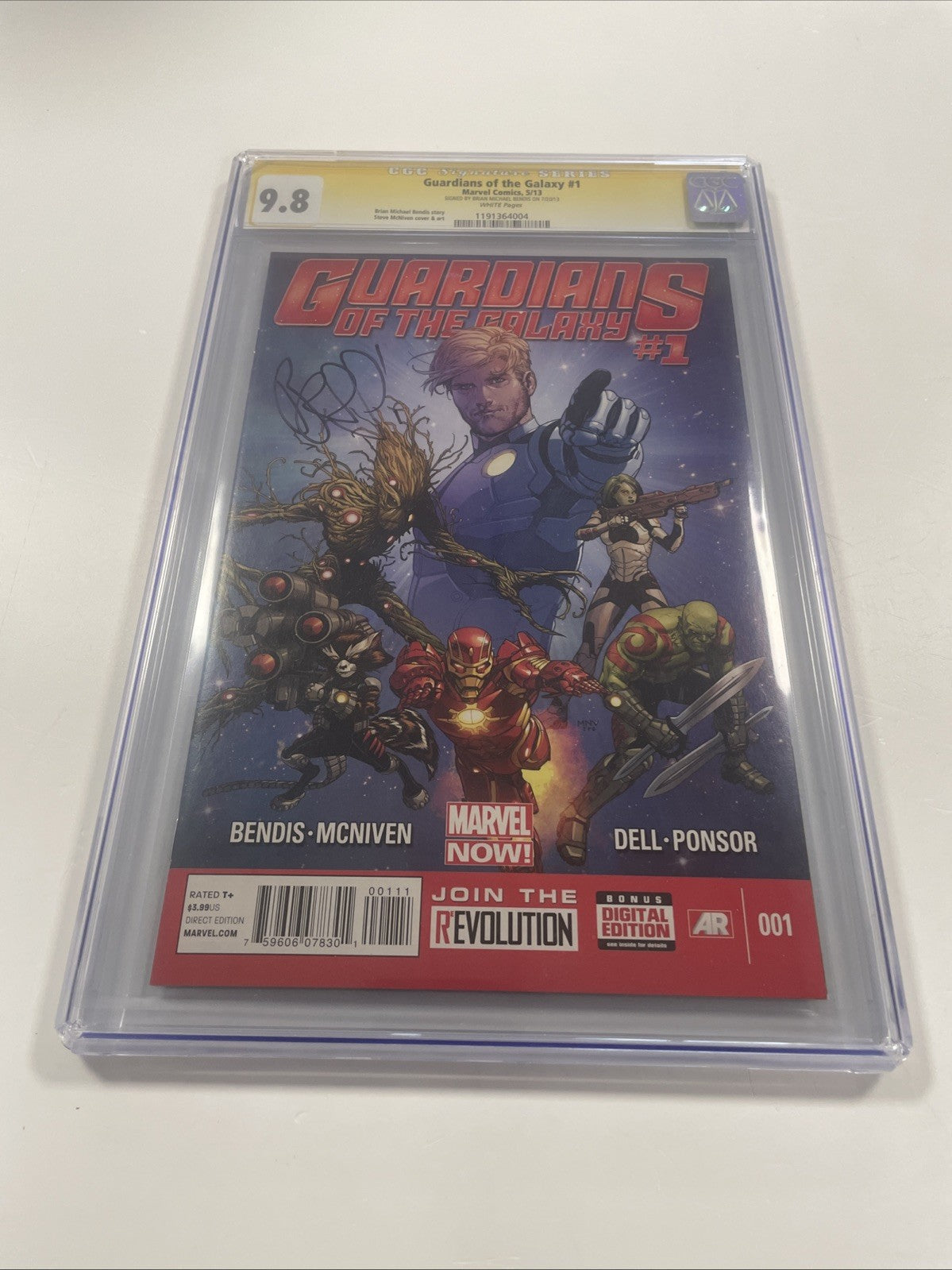 Guardians Of The Galaxy #1 2013 CGC 9.8 Signature Series Brian Michael Bendis0
