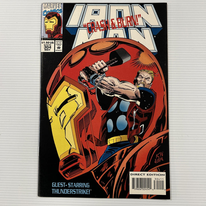 Iron Man #304 1994 VF 1st Appearance Hulkbuster Armor Cameo0