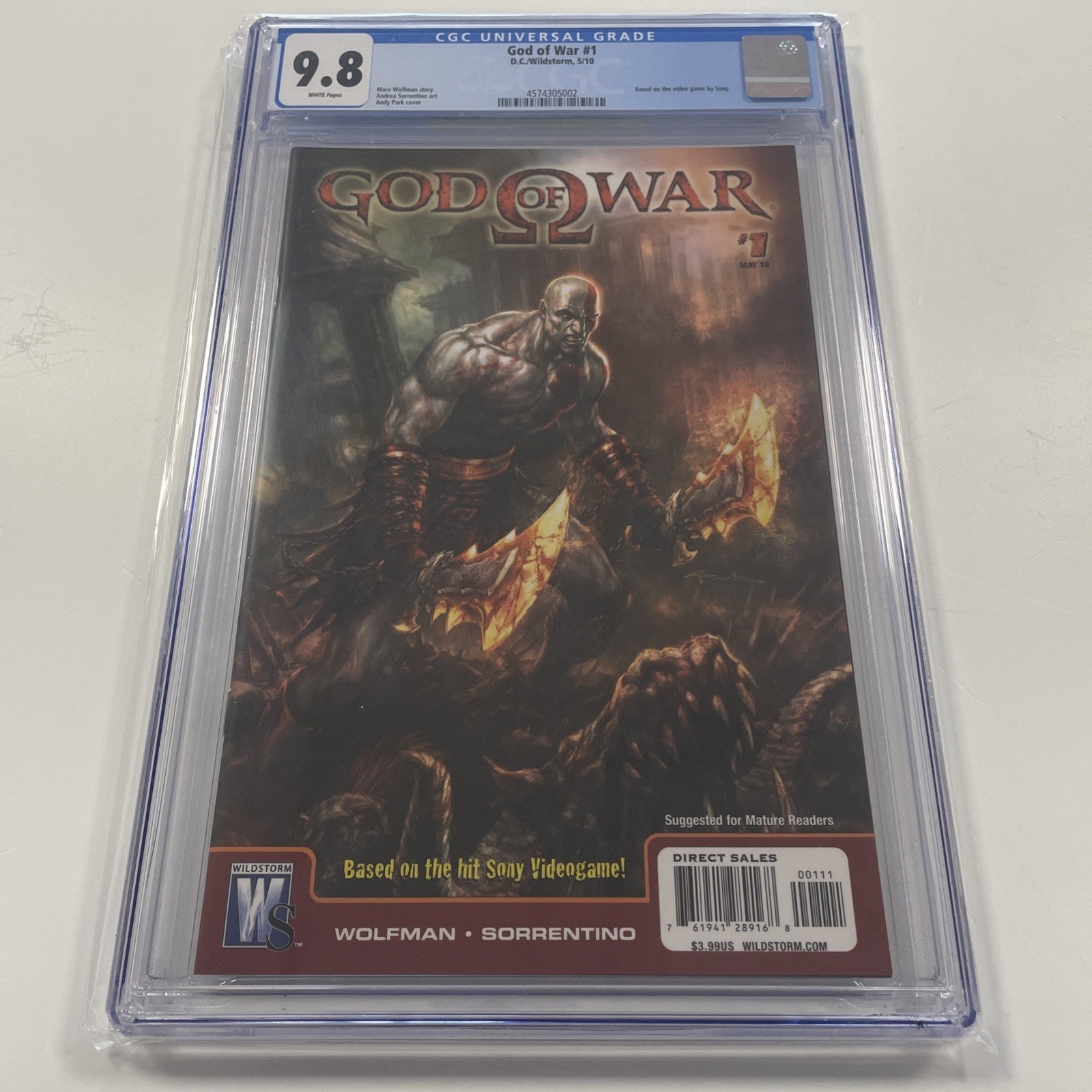 God Of War #1 2010 CGC 9.8 1st Print 1st Appearance of Kratos0