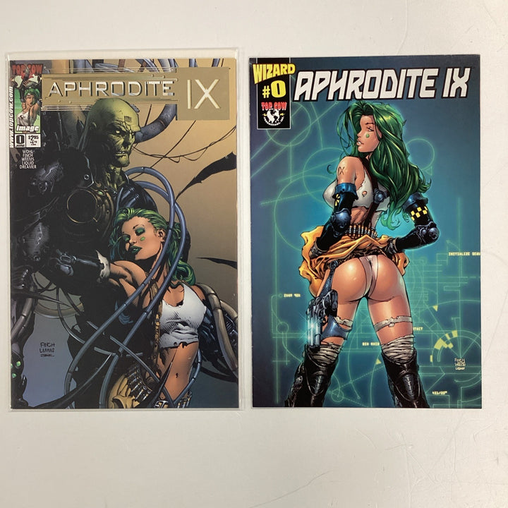 Aphrodite IX #0 2000 NM X2 Wizard and Finch Dynamic Forces Gold Foil Variant0
