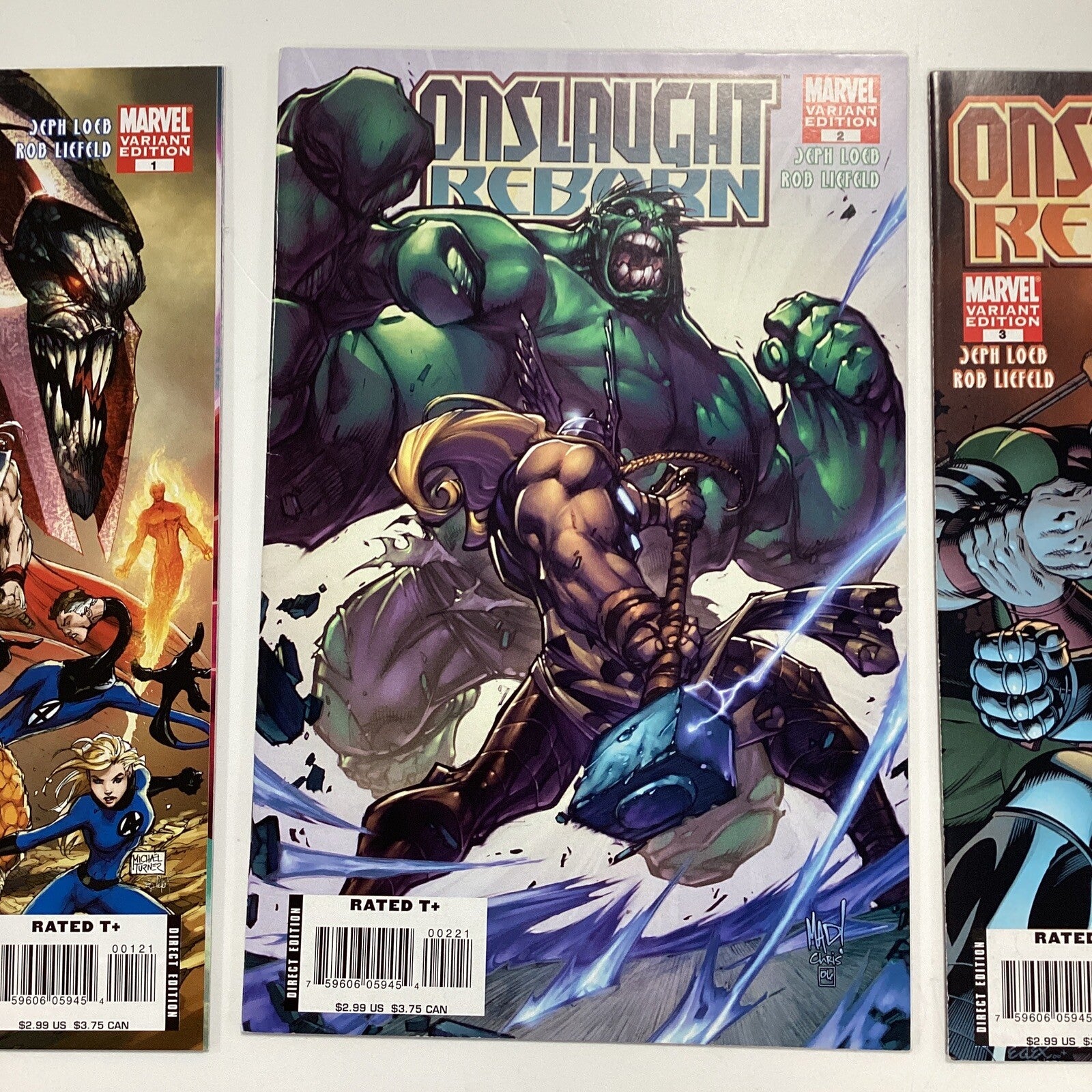 Onslaught Reborn #1-5 2007 Avg. VF+ All variant Covers2