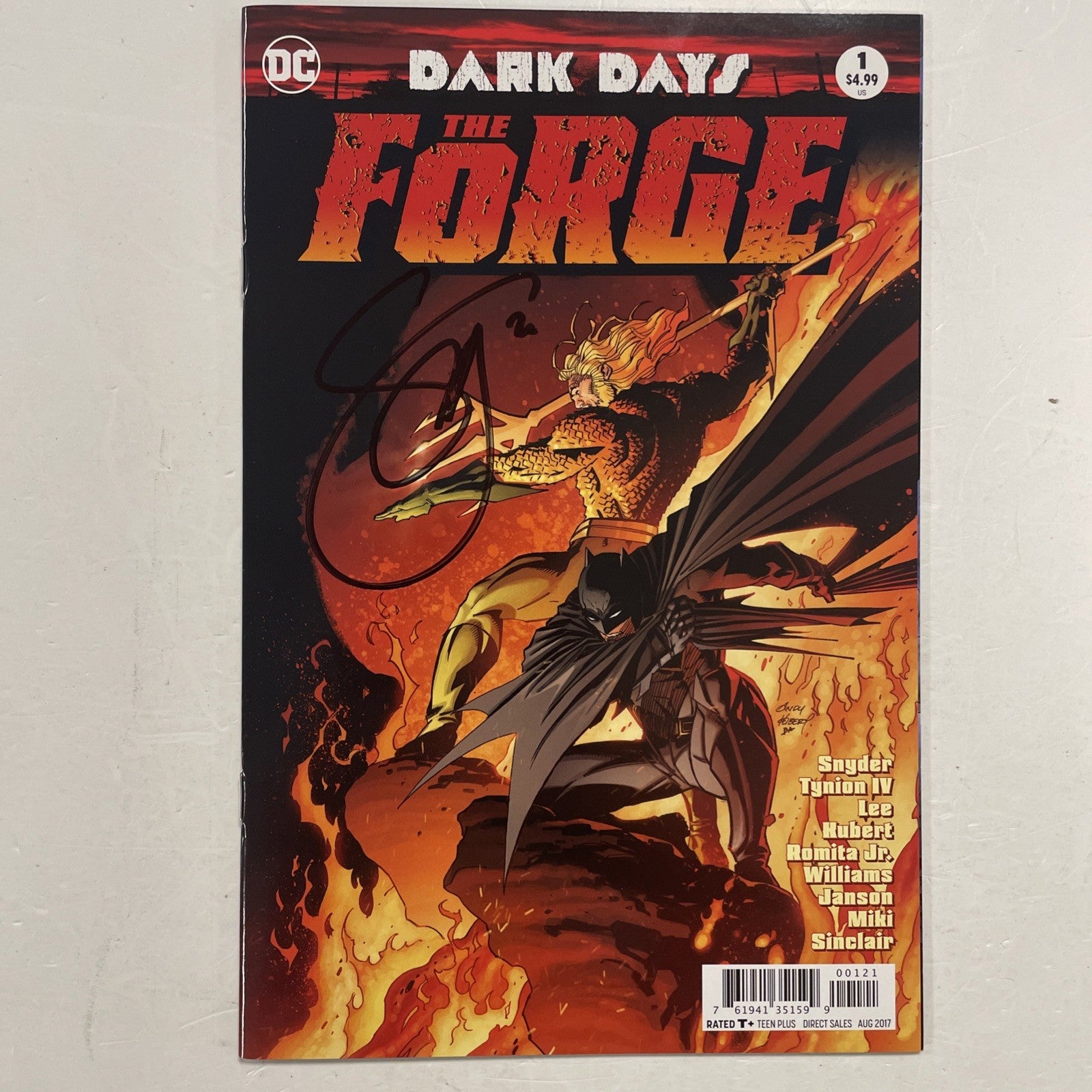 Dark Days The Forge #1 2017 NM Signed Scott Snyder **signed at Thoughtbubble0