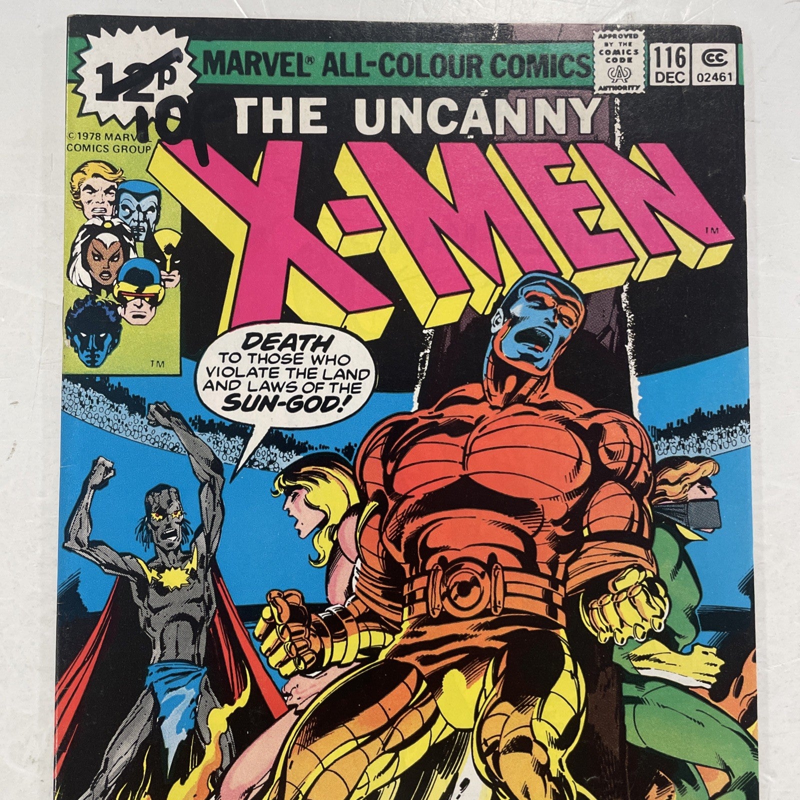 Uncanny X-Men #116 1978 VG/FN Pence Copy **Pen on front cover1