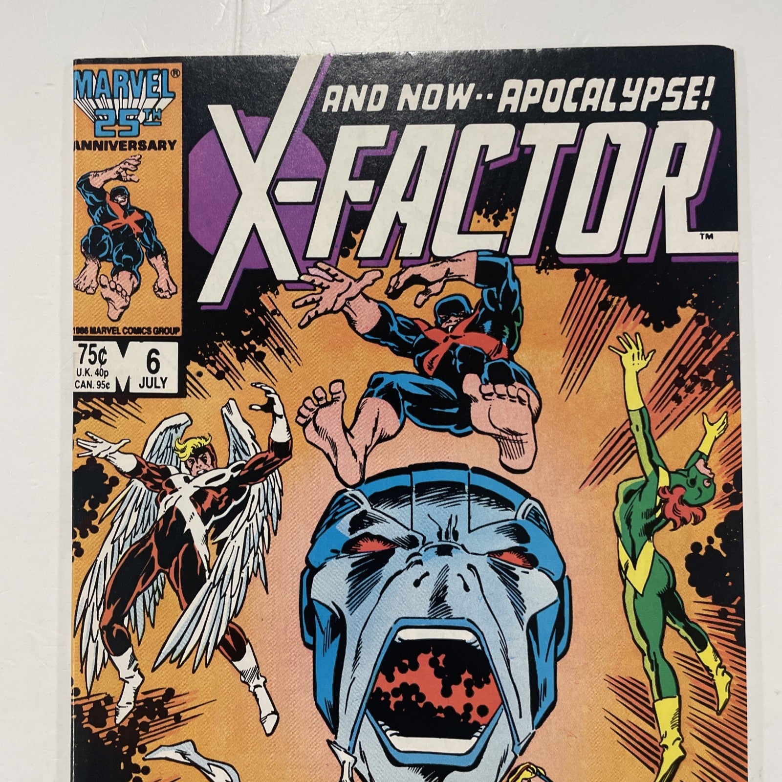 X-factor #6 1986 FN/VF 1st Full Appearance of Apocalypse (5)1