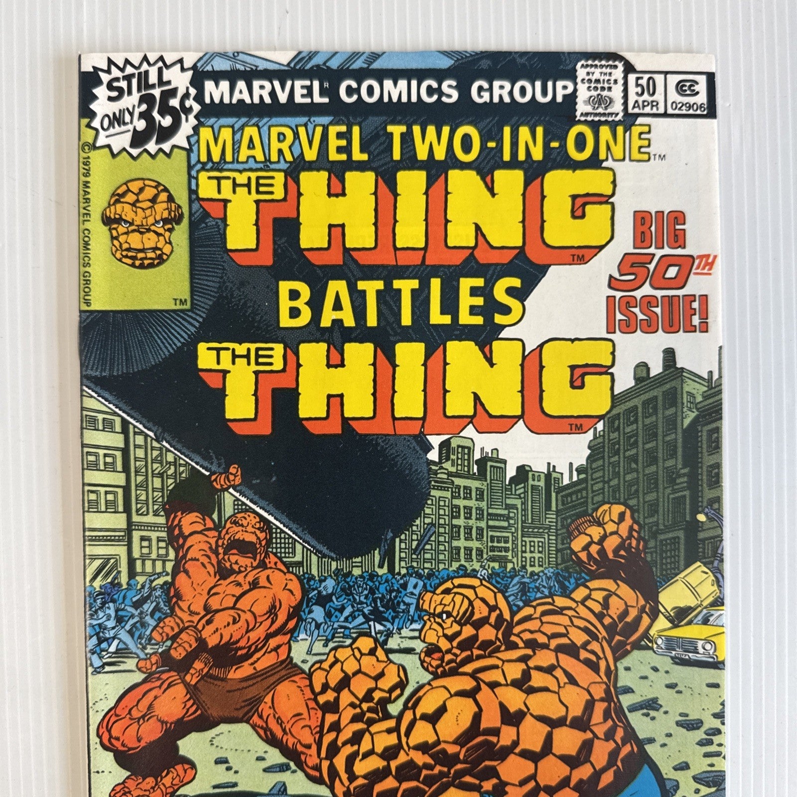 Marvel Two-in-One #50 1979 VF+ Signed John Byrne inside page1