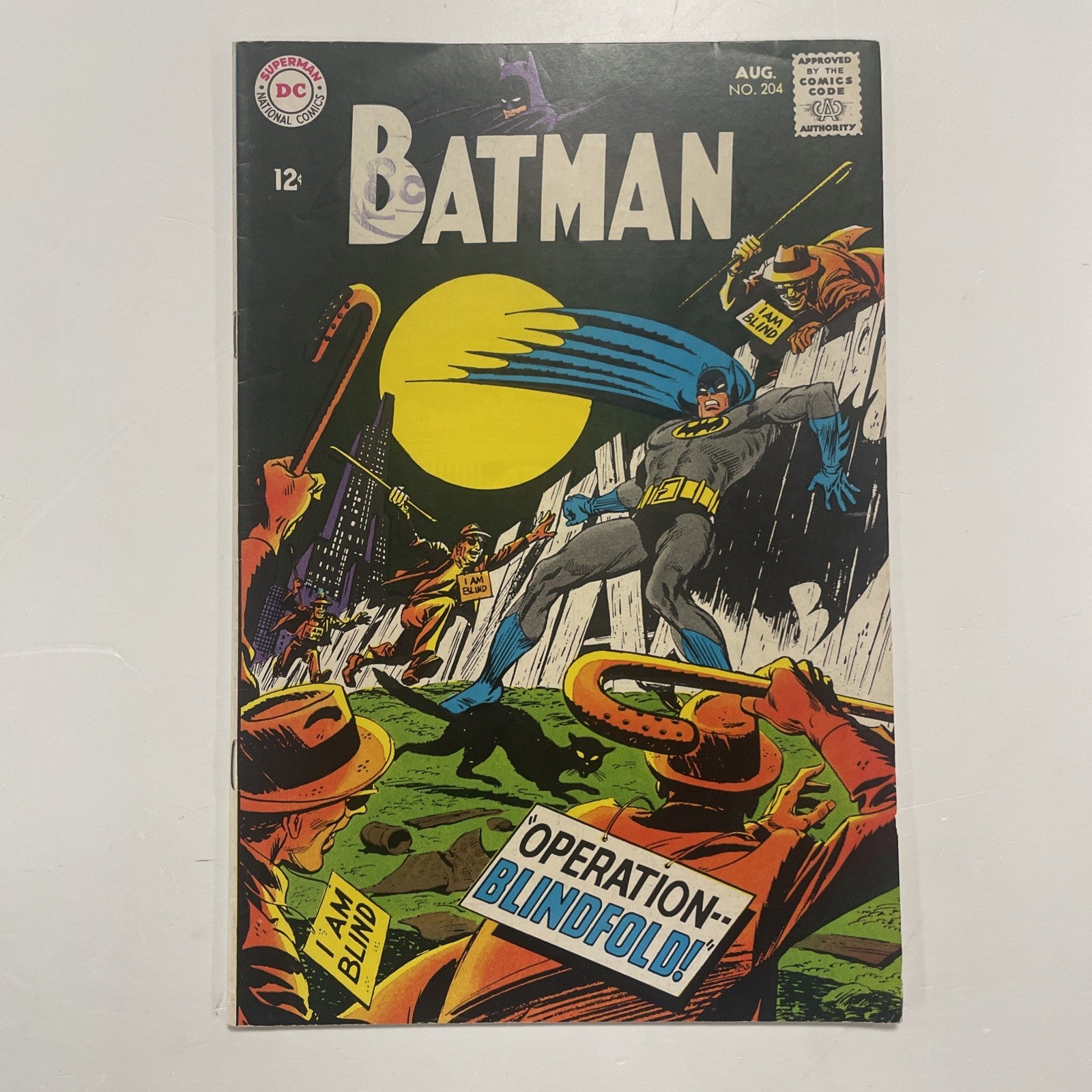 Batman #204 1968 VF- Pence Stamp0