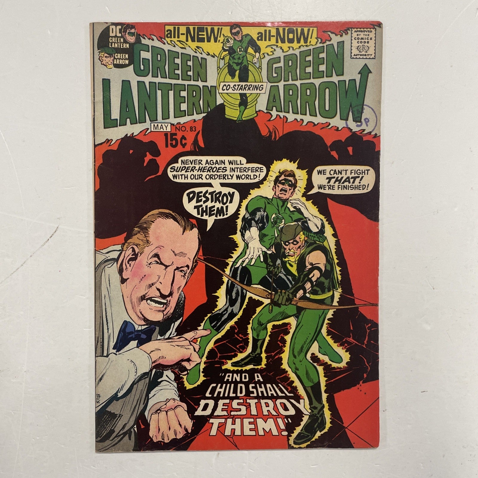 Green Lantern Green Arrow #83 1971 FN+  Pence Stamp0