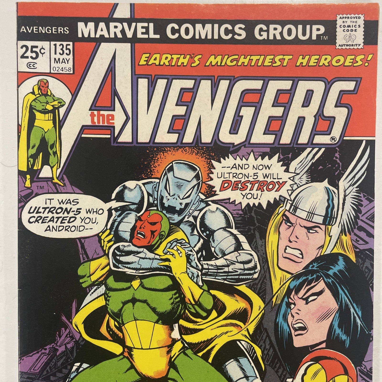 The Avengers #135 1975 FN/VF1