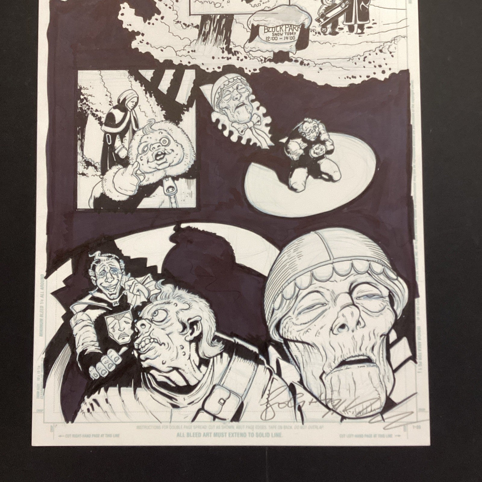 Original Artwork for Judge Dredd Otto Sump Page 8 By John Higgins2